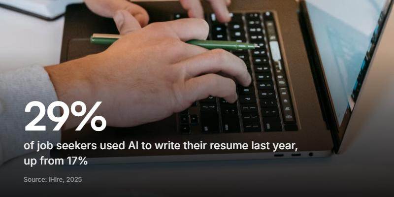 AI now writes a chunk of the resumes recruiters read, which is why a video of the real you carries more weight.